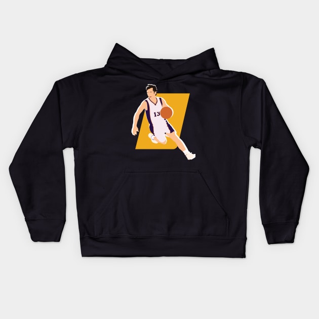 Steve Nash Phoenix Suns Kids Hoodie by Jackshun